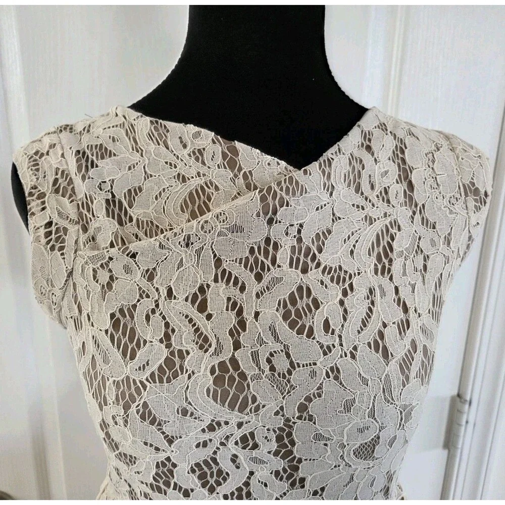 Joyfolie Hazel Fit & Flare Lace Dress in turtledove Girls Size 12